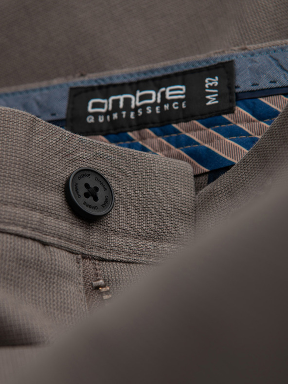 Ombre Clothing Barna Férfi chino nadrág Ombre ruházat