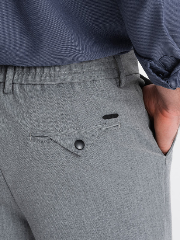 Ombre Clothing Szürke Férfi chino nadrág Ombre ruházat