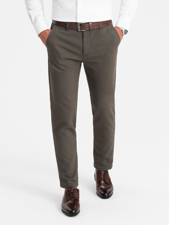 Ombre Clothing Khaki férfi chino nadrág Ombre ruházat