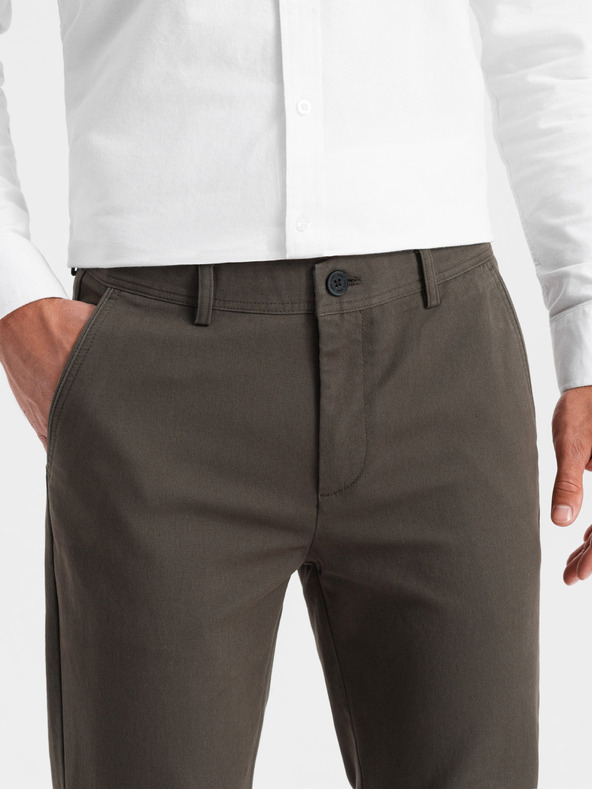 Ombre Clothing Khaki férfi chino nadrág Ombre ruházat