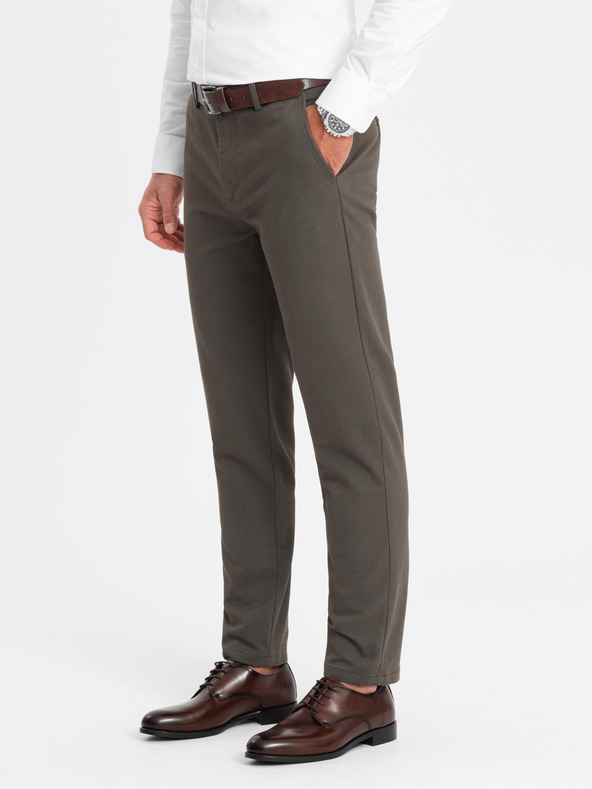 Ombre Clothing Khaki férfi chino nadrág Ombre ruházat