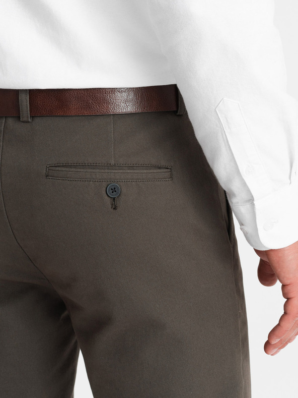 Ombre Clothing Khaki férfi chino nadrág Ombre ruházat