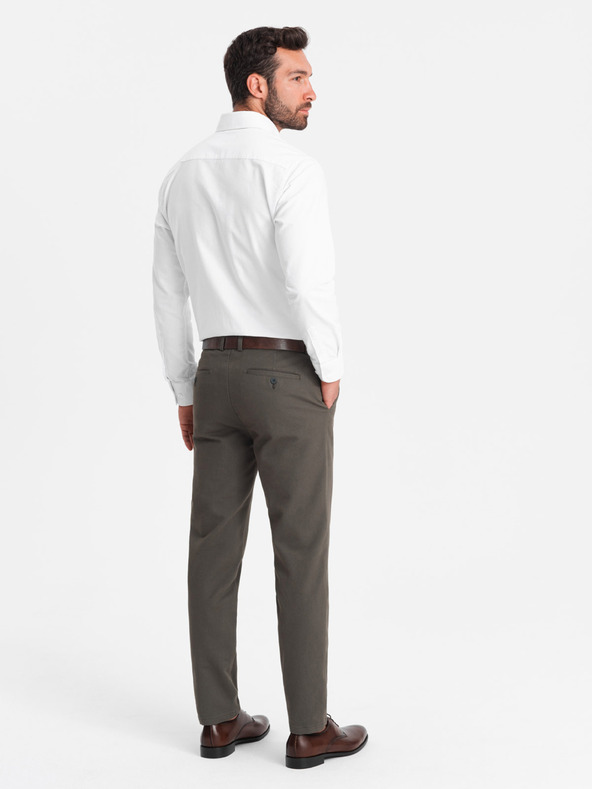 Ombre Clothing Khaki férfi chino nadrág Ombre ruházat