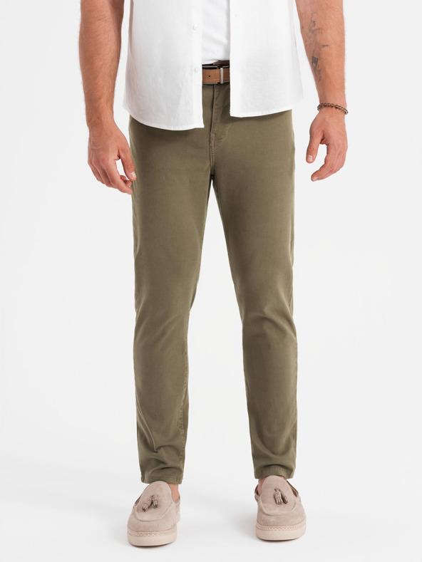 Ombre Clothing Khaki férfi chino nadrág Ombre ruházat