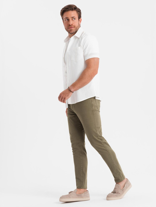 Ombre Clothing Khaki férfi chino nadrág Ombre ruházat