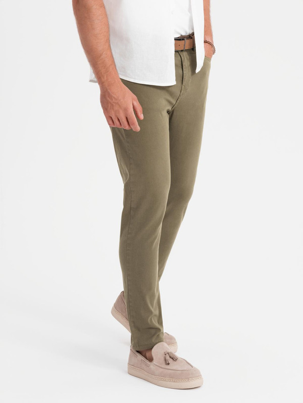 Ombre Clothing Khaki férfi chino nadrág Ombre ruházat