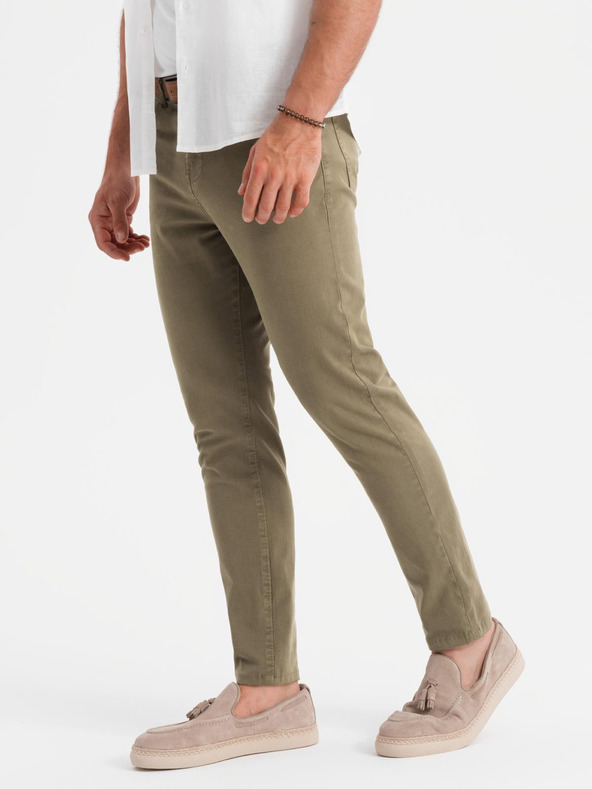 Ombre Clothing Khaki férfi chino nadrág Ombre ruházat