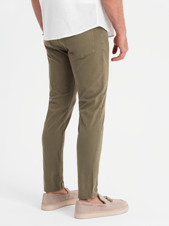 Ombre Clothing Khaki férfi chino nadrág Ombre ruházat