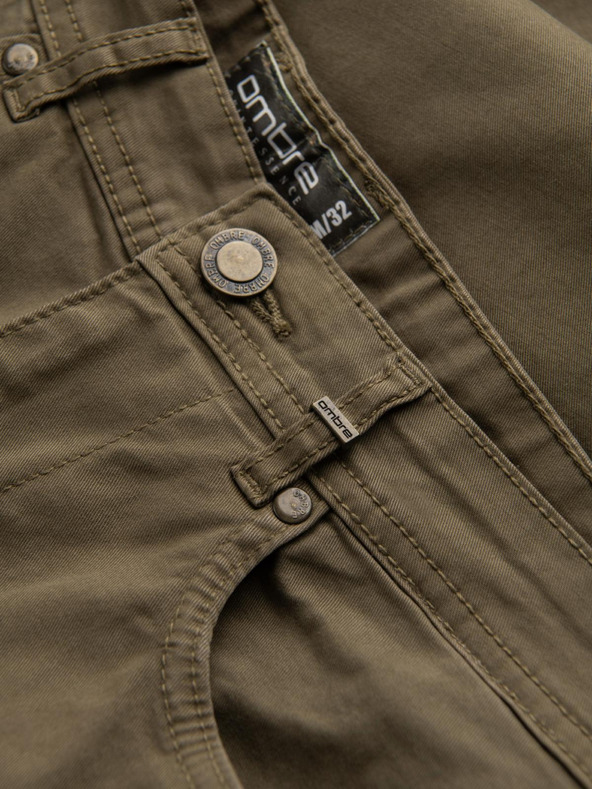 Ombre Clothing Khaki férfi chino nadrág Ombre ruházat