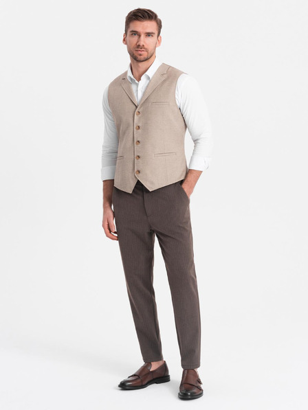 Ombre Clothing Barna Férfi chino nadrág Ombre ruházat