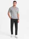 Ombre Clothing Sötétszürke férfi chino nadrág Ombre Ruházat
