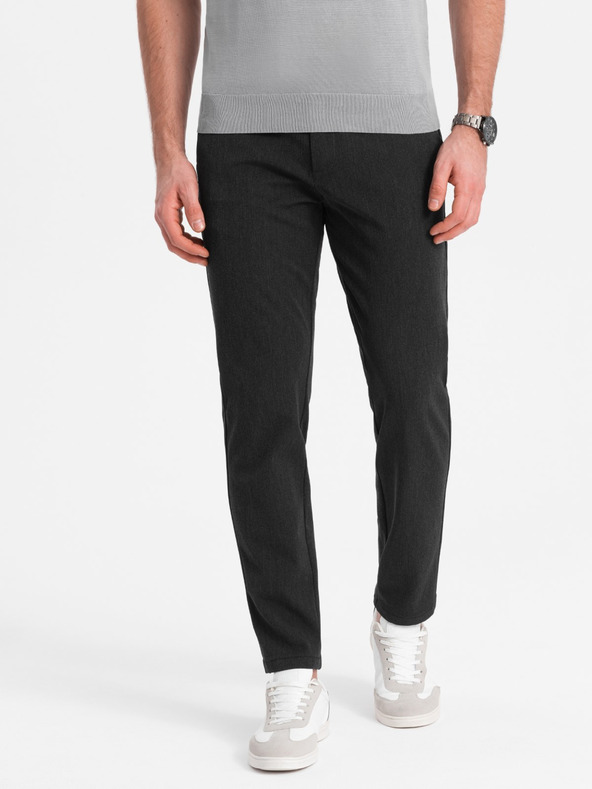 Ombre Clothing Sötétszürke férfi chino nadrág Ombre Ruházat