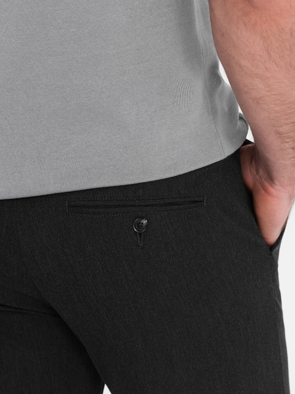 Ombre Clothing Sötétszürke férfi chino nadrág Ombre Ruházat