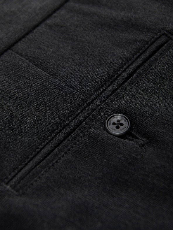 Ombre Clothing Sötétszürke férfi chino nadrág Ombre Ruházat