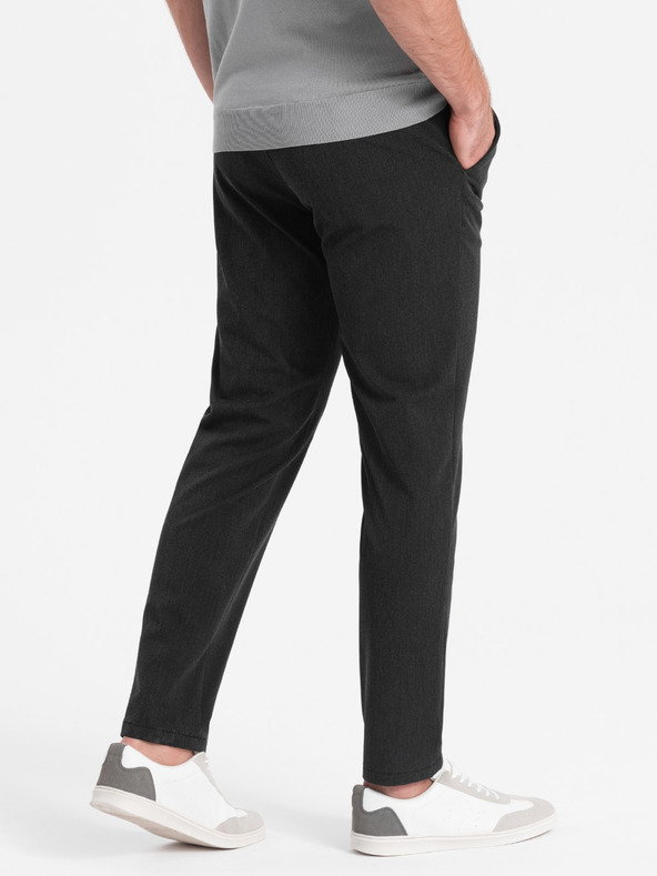 Ombre Clothing Sötétszürke férfi chino nadrág Ombre Ruházat