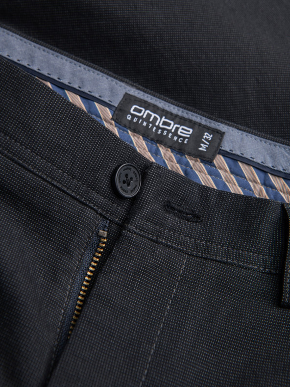 Ombre Clothing Sötétszürke férfi chino nadrág Ombre Ruházat