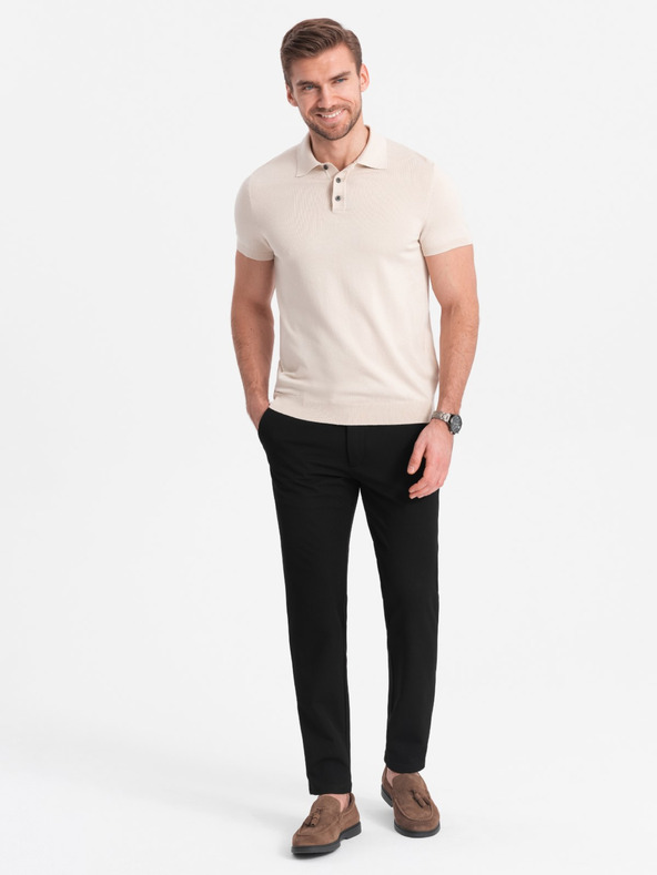 Ombre Clothing Fekete férfi chino nadrág Ombre ruházat
