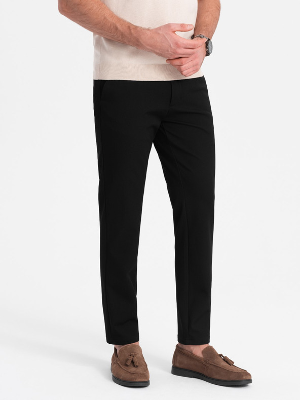 Ombre Clothing Fekete férfi chino nadrág Ombre ruházat