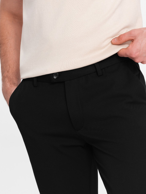 Ombre Clothing Fekete férfi chino nadrág Ombre ruházat