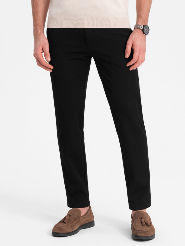 Ombre Clothing Fekete férfi chino nadrág Ombre ruházat
