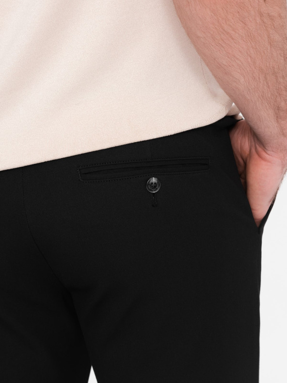 Ombre Clothing Fekete férfi chino nadrág Ombre ruházat