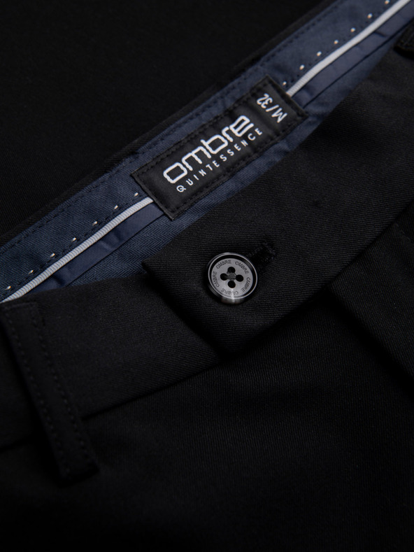 Ombre Clothing Fekete férfi chino nadrág Ombre ruházat
