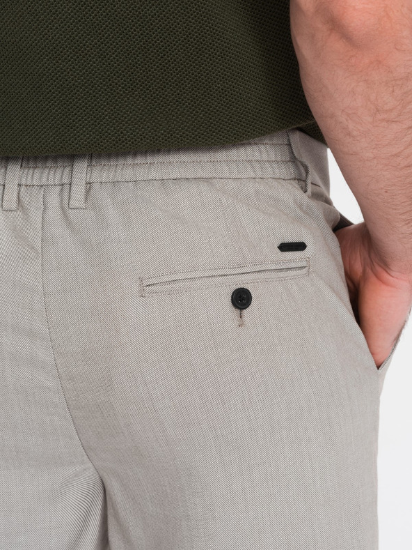 Ombre Clothing Világosszürke Férfi chino nadrág Ombre ruházat