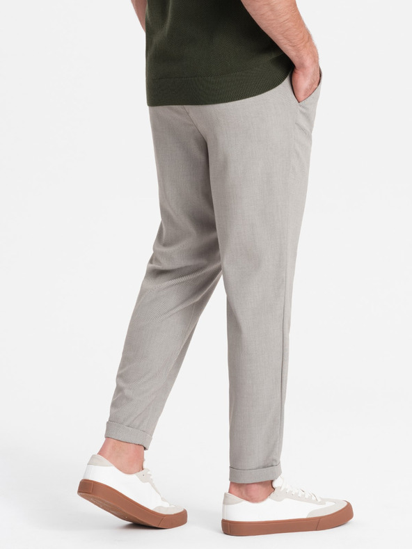 Ombre Clothing Világosszürke Férfi chino nadrág Ombre ruházat