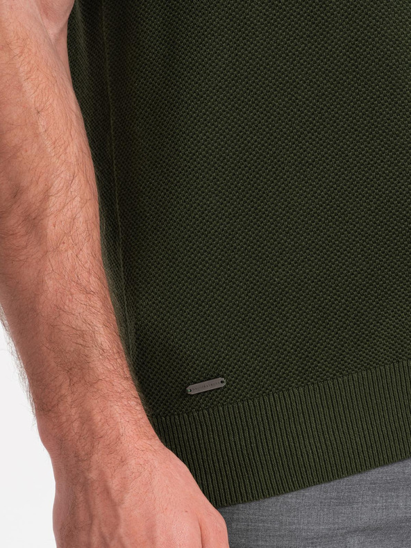 Ombre Clothing Zöld férfi póló póló Ombre Clothing