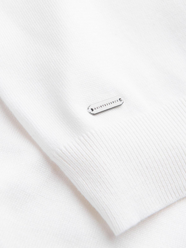 Ombre Clothing Fehér férfi póló póló Ombre Ruházat