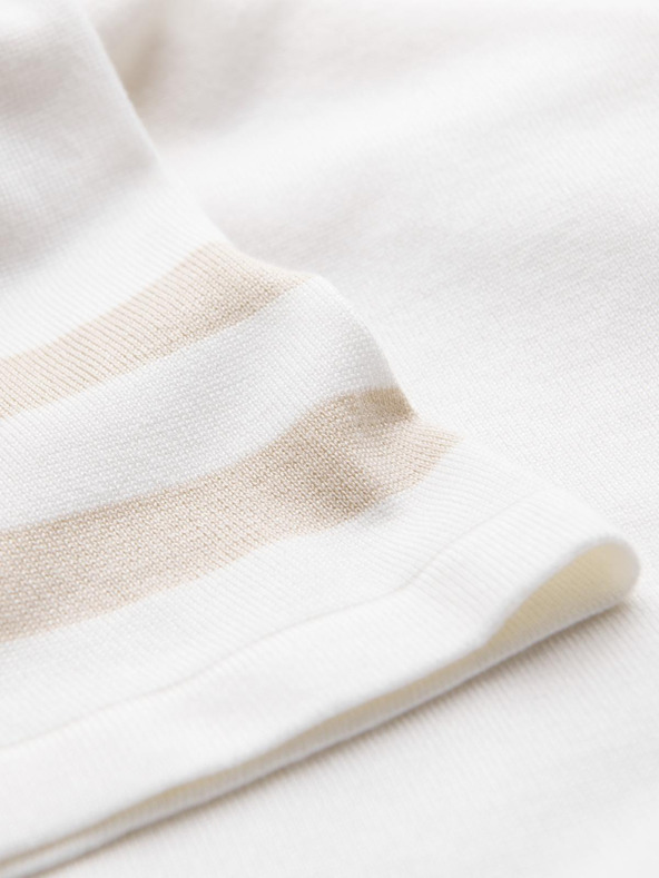 Ombre Clothing Krémszínű férfi póló póló Ombre ruházat