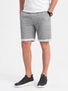 Ombre Clothing Szürke férfi brindle rövidnadrág Ombre Ruházat