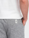Ombre Clothing Szürke férfi brindle rövidnadrág Ombre Ruházat