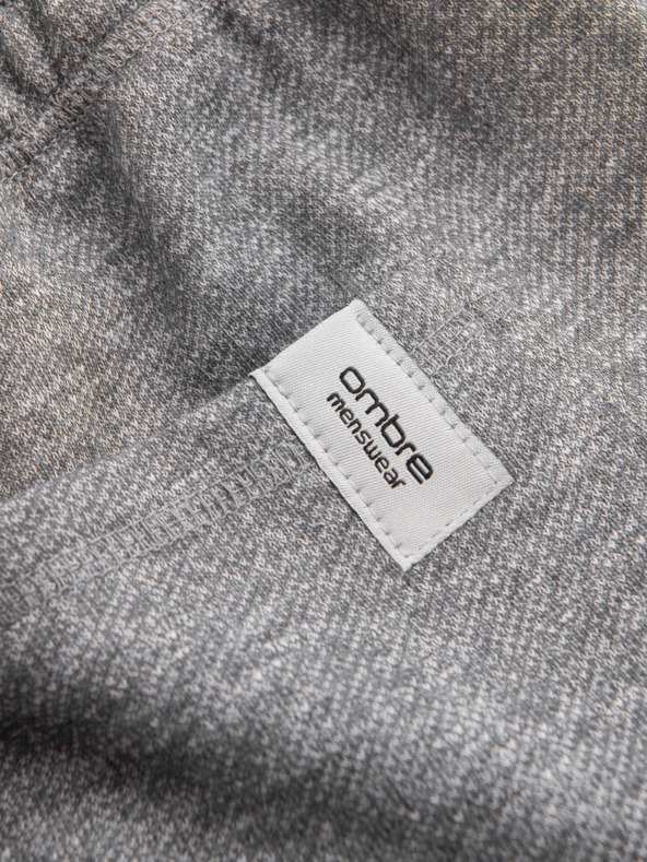 Ombre Clothing Szürke férfi brindle rövidnadrág Ombre Ruházat