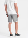 Ombre Clothing Szürke férfi brindle rövidnadrág Ombre Ruházat