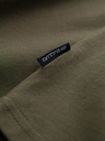 Ombre Clothing Khaki színű, férfi, v-nyakú alap póló Ombre Clothing