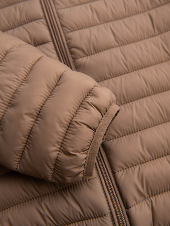 Ombre Clothing Bézs férfi könnyű steppelt kabát Ombre Clothing