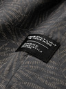 Ombre Clothing Sötétszürke férfi mintás póló Ombre ruházat