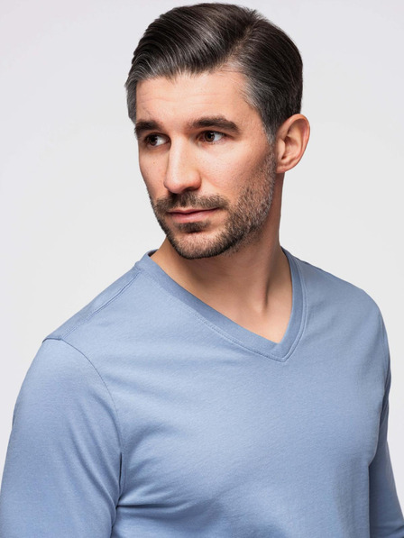 Ombre Clothing Világoskék férfi basic póló Ombre Clothing Ombre Clothing