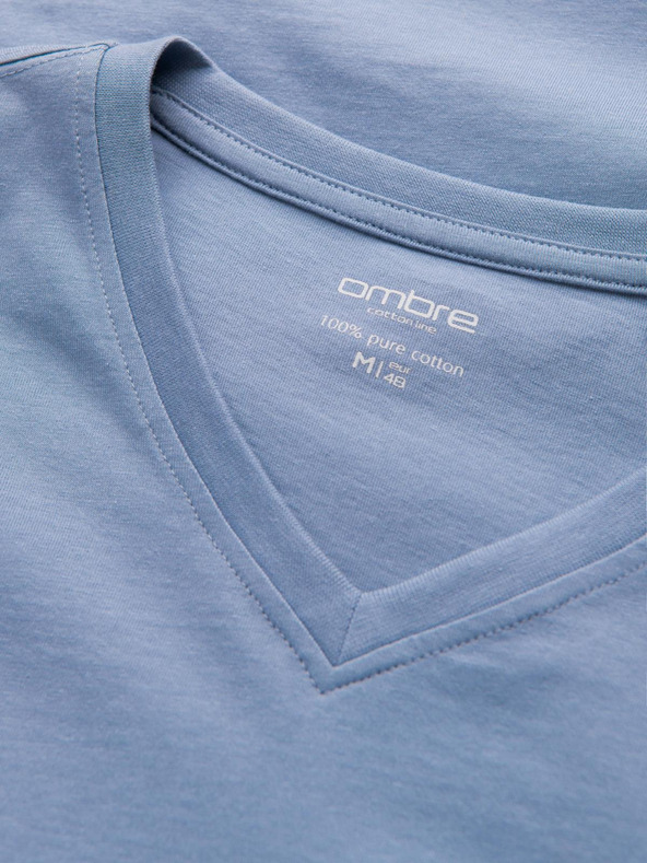 Ombre Clothing Világoskék férfi basic póló Ombre Clothing Ombre Clothing