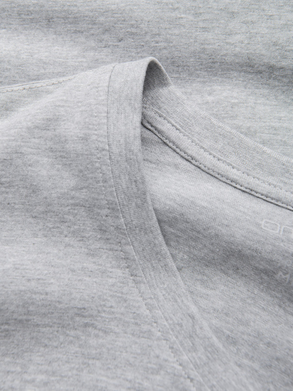 Ombre Clothing Világosszürke férfi alap póló Ombre Ruházat