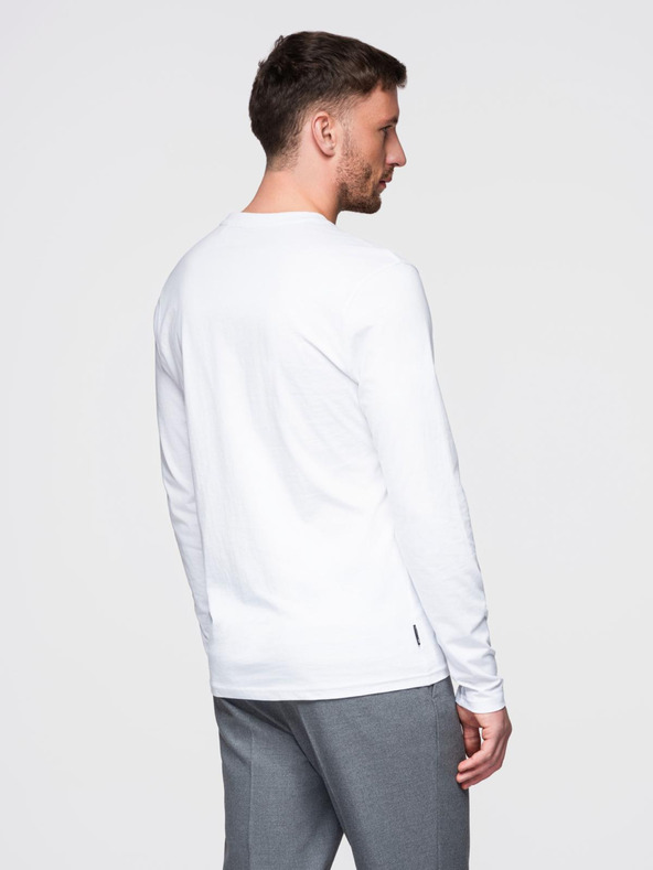 Ombre Clothing Fehér Férfi basic póló Ombre ruházat