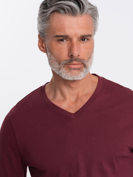 Ombre Clothing Ombre Clothing férfi bordó alap póló