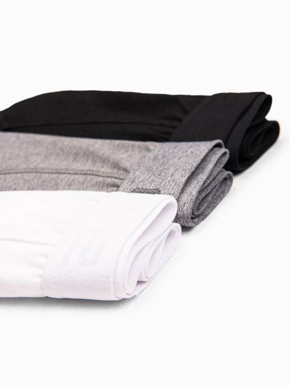 Ombre Clothing Három darabos férfi boxeralsó szürke, fehér és fekete színben Ombre Clothing Ombre Clothing