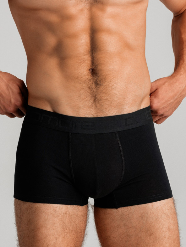 Ombre Clothing Három darabos férfi boxeralsó szürke, bordó és fekete színben Ombre Clothing Ombre Clothing