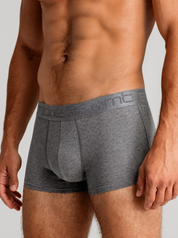 Ombre Clothing Három darabos férfi boxeralsó szürke, bordó és fekete színben Ombre Clothing Ombre Clothing