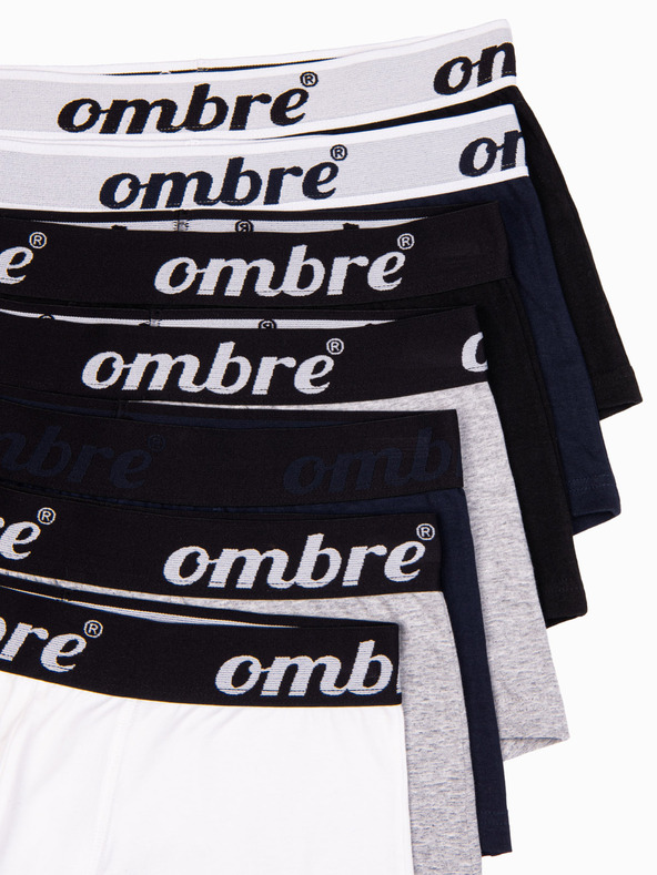 Ombre Clothing Hét darabos férfi boxeralsó szürke, sötétkék, fehér és fekete színben Ombre Clothing Ombre Clothing