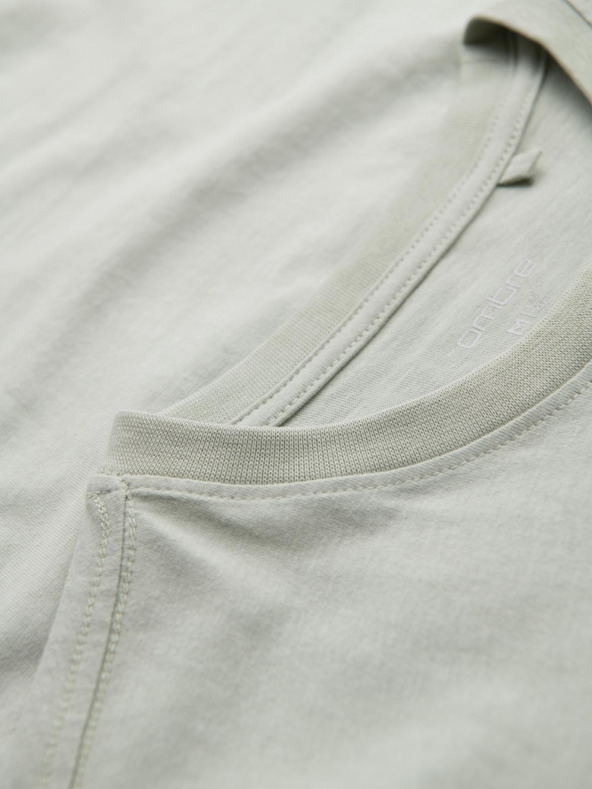 Ombre Clothing Férfi szabadidős póló zsebbel Ombre ruházat zöld