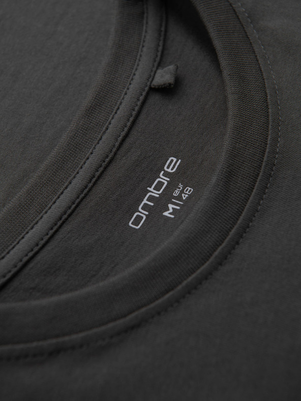 Ombre Clothing Férfi szabadidős póló zsebbel Ombre ruházat zöld