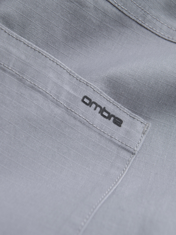 Ombre Clothing Világosszürke férfi cargo jogger nadrág Ombre Ruházat